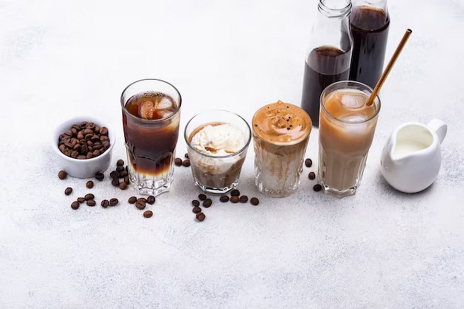 various iced coffee