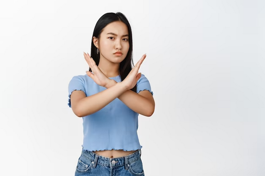 Woman with crossed arms